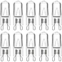 Ampoule Halogene G9 28W 230V, 370LM 2700K Blanc Chaud Dimmable, G9 Ampoules Capsule, pour Lustres, Lampes de Paysage, Appliques Murales, Éclairage d'armoire, Lot de 10