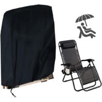 Aiperq – Housse de protection pour chaise longue pliante – Tissu Oxford 210D imperméable – Anti-UV et anti-poussière – Dimensions 96x85cm