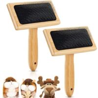 Ahlsen – Lot de 2 cardeurs à laine – Outils de cardage en bois de haute qualité – Pour feutrage et mélange de couleurs – Prise en main confortable