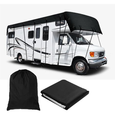 Bâche de protection de toit pour caravane - Tissu Oxford 210D - Noir - 5 x 3 m (1/5)