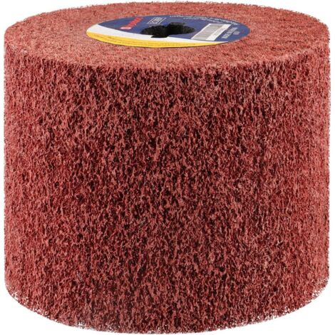 Brosse Rouleau Abrasif en Fibre Synthétique, Grain 240, Pour Machine à Satiner, Compatible avec Métal, Bois
