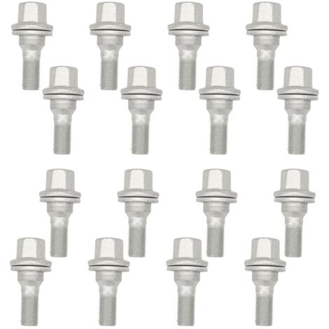 16pcs M12 x 1,25 Boulon Roue Pour Berlingo Picasso C3 C4 106 206 Zafira Jumper 307 308 406 407 3008 5008 Boulon Roue