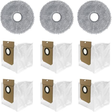 Accessoires d'aspirateur Tampons de nettoyage et sacs à poussière pour robot aspirateur Conga 11090 (1/2)