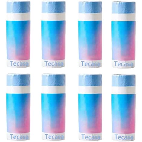 Lot de 8 rouleaux de 160 sacs à litière pour chat, chacun muni d'une poignée de transport, compatibles avec les litières PETKIT Pura MAX et Pura X. Durables et robustes. (1/4)