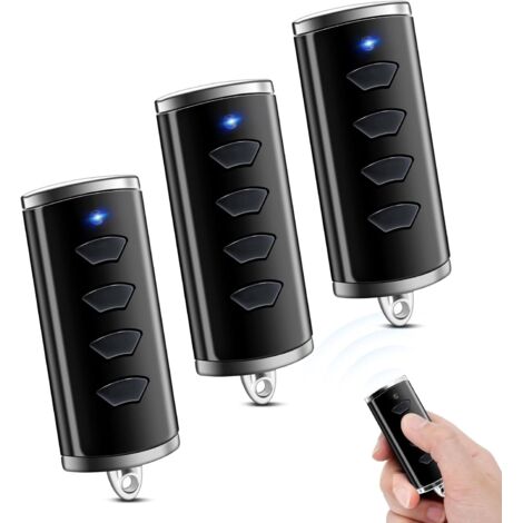 868MHz Telecommande Portail,Telecommande Compatible avec Hörmann,4 Canaux télécommande Porte de Garage pour Hörmann HSE1/HSE2/HSE4-868-BS, HS1/HS4/HS5-868-BS,HSP4-868-BS,Lot de 3 (1/5)