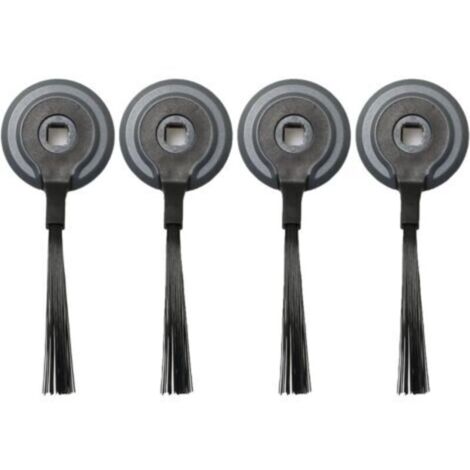 Lot de 4 brosses latérales pour robot Shark R85/S86/R71/RV871/AV752 - Accessoires de robot balayage, noir (1/3)