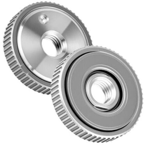 2 Pièces Écrous de Serrage Rapide 50MM Compatibles avec Meuleuses d'Angle M14 - Acier au Carbone de Haute Qualité, Conception Antidérapante (1/5)