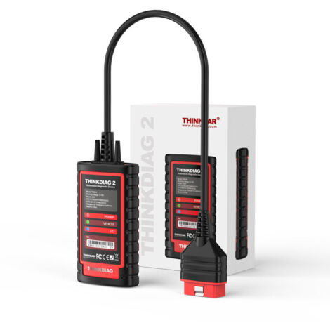 ThinkDiag 2 est un outil de diagnostic automobile qui inclut un an de support logiciel gratuit et prend en charge le protocole CANFD et le Bluetooth 5.0. Il comprend une application mobile. (1/5)
