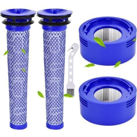 Rebirthcare Filtres de Rechange pour Aspirateur Dyson V7, V8 Animal Absolute Motorhead, 2 post-filtres HEPA et 2 pré-filtres, remplacez les pièces 965661-01 et 967478-01 (1/5)