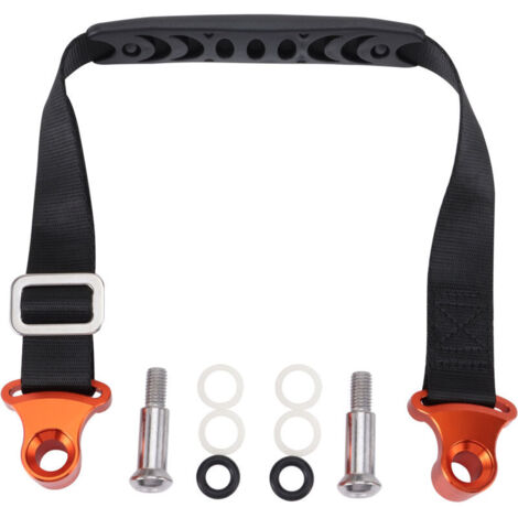Remorque universelle pour motos tout-terrain/quads avec corde de remorquage relevable depuis le siège arrière, corde de remorque portable haute résistance, élingue de sauvetage et de transport. (1/5)