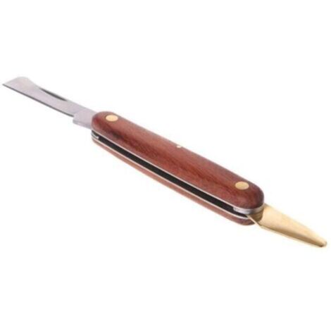 Coupe-greffe, coupe-greffage pliable en acier inoxydable, outil pour élaguer les semis, manche en palissandre, couteau à greffer à double ouverture, ciseaux de coupe (1/4)