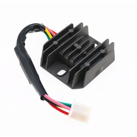Régulateur Redresseur 5 Broches Mâles pour Scooter GY6 125 et FXD125 - Régulateur de Tension à Commutation - Rectificateur de Charge pour Moteur 125cc (1/5)