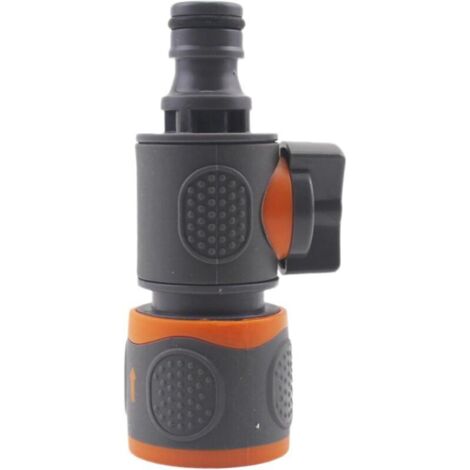 Raccords à Connexion Rapide pour Tuyau, connecteur de Tuyau d'arrosage Raccords de tuyaux d'arrosage Valve en Ligne à dégagement Rapide,Connecteur Adaptateur de Tuyau d'eau avec vanne de