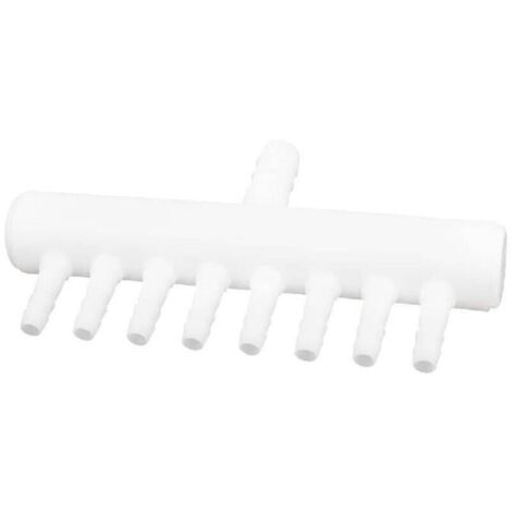 Distributeur d’aération pour aquarium, 1 entrée vers 8 sorties, compatible avec tuyaux de 4mm et 8mm, accessoire essentiel pour diffusion d’air dans bac à poissons