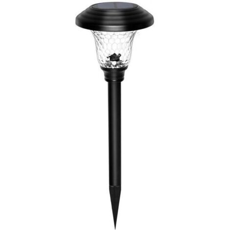 Lampe solaire d'extérieur en verre, jusqu'à 12 heures d'autonomie continue, marche/arrêt automatique, étanche, lumière chaude (1/4)