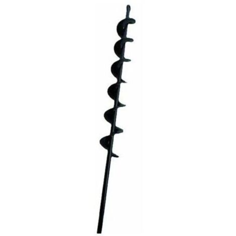 Le noir foret hélicoïdal à tarière pour bêcheur de terre de plantation de jardin 50mm×450mm., (1/4)