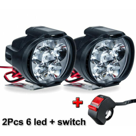 Phare LED De Moto Phare Auxiliaire De Voiture Lumière De Conduite Appropriée pour Motos Motos Atvs Utvs éclairage De Scooter, BR-Vie THSINDE-- (1/4)