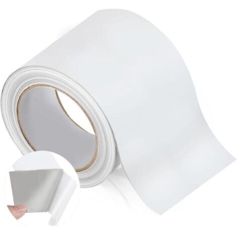 Ruban d'étanchéité en butyle blanc 10 cm x 5 m, ruban d'étanchéité renforcé ruban butyle auto-adhésif, ruban en caoutchouc butyle super imper