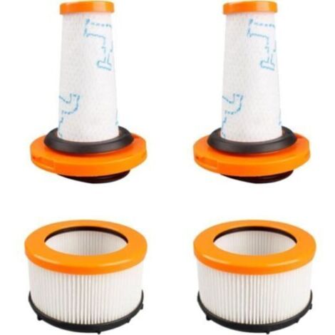Filtre pour Rowenta X-FORCE FLEX 9.60, Filtres pour Rowenta X-FORCE FLEX 9.60 et X-NANO ESSENTIAL RH20xx, 2 Pré-Filtres + 2 Filtres Moteur, Filtres (1/4)