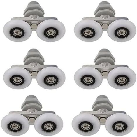 25mm Roulette Porte Douche, 4pcs Roulettes De Porte De Douche Coulissantes, Pour Trou De Verre De 10-14mm, Roulettes Pour Porte De Douche (1/4)