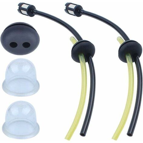 Tuyau Durite d'Essence Kit pour Honda GX31 GX35 GX25 GX22 Debroussailleuse, Tuyaux Essence Universels + Filtre à Carburant + Joints + Poire d’Amorçage Moteur Accessoires-- (1/4)