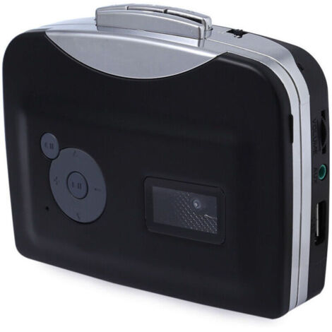 USB Tape Signal Converter Tape to MP3 Cassette player Walkman Stereo Straight to USB Stick, Black-,de (1/4)
