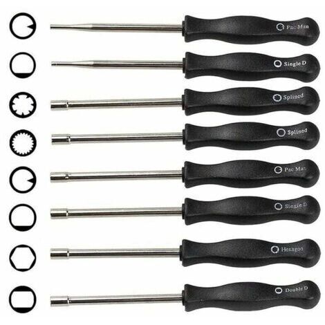 8PCS Tournevis de Carburateur - Ensemble d'Outils de Réglage du Carburateur - Réglage du Carburateur pour Moteurs 2 Temps (1/4)