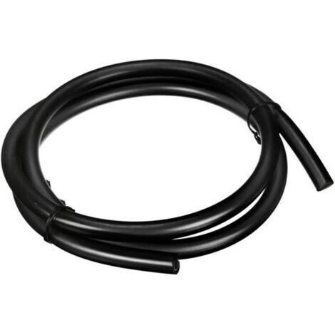 Tuyau d'essence moto Ulisem pour petits moteurs, diamètre intérieur 5 mm, diamètre extérieur 8 mm, double couche, en caoutchouc, 1 m (noir)