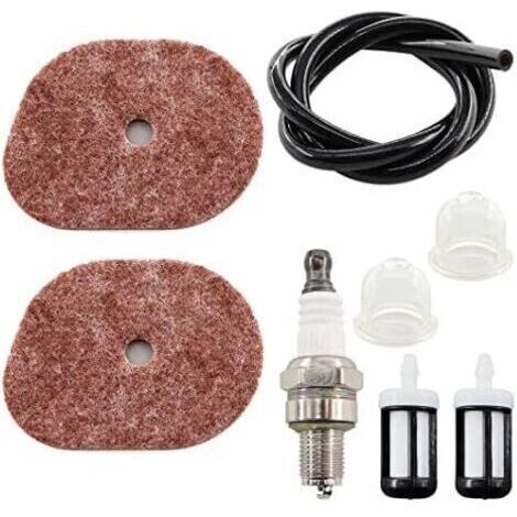 Carb Filtre à air Filtre à Carburant pour Stihl FS40 FS50 FS50C FS56 FS56R FS70 FS70RC KM56 KM56RC FC56 FC70 HT56C 4144 124 2800 0000 350 3513 Tondeuse Débroussailleuse CMR6H Bougie dalluma (1/5)