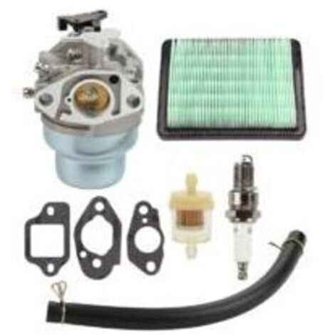 Carburateur Complet avec Joint et Bougie d'Allumage pour Honda GCV160/GCV160A/GCV160LA - Compatible avec Tondeuses HRB216 HRS216 HRR216 HRT216 HRZ216 - Kit avec Filtre à Air et à Carburant