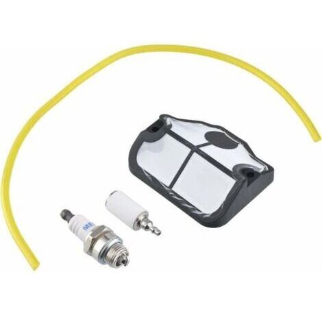 Filtre à air et tuyau de carburant et bougie d'allumage pour Husqvarna 36 41 136 LE 141 LE 137 E 142 E tronçonneuse-- (1/5)