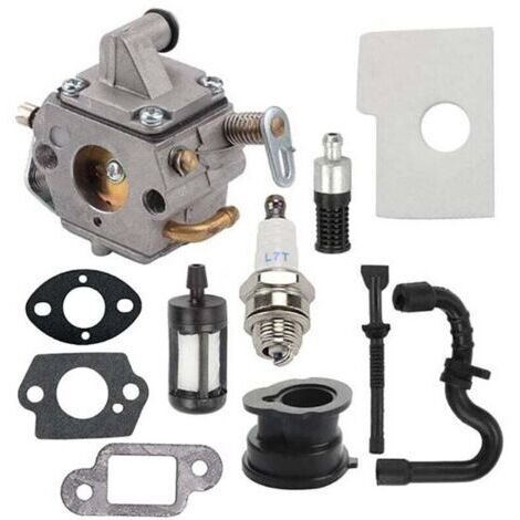 Carburateur pour STIHL 017 018 MS170 MS180 Tronçonneuse, ADEFOL Carburateur avec Bougie Pièces de Rechange Accessoire Remplace pour Zama C1Q-S57 et 1130-120-0603 (1/4)