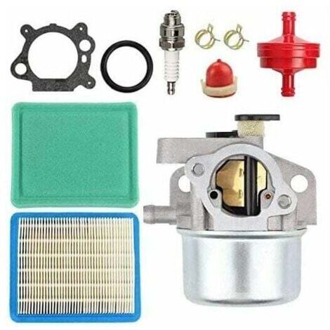 Carburateur 799871 799866 - Pour moteurs Briggs & Stratton 790845, 796707, 794304 - Compatible avec les séries de moteurs 675, 675ex, 725ex - Inclus un filtre à air, un joint et une bougie d'allu (1/4)