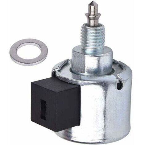 Solénoïde de coupure de carburant 846639 avec joint de remplacement pour moteur de tondeuse à gazon Briggs & Stratton 33R777-0012-G1 (1/4)