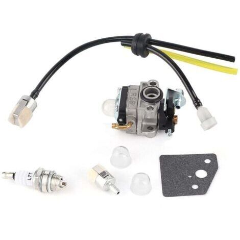 Kit de Ligne de Carburant de Carburateur,Kit de Vonduite de Carburant,Kit de Ligne de Carburant Pour Carburateur Compatible Avec Gx31 Gx22 Fg100 Little Wonder Mantis Tiller 16100‑Zm5‑80 (1/5)