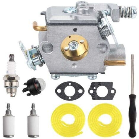 RY3714 309376002 Carburateur pour Ryobi RY3714 RY3716 pour Homelite avec bulbe d'amorçage tronçonneuse à essence, bougie d'allumage, filtre à carburant, joint, tuyau de carburant (1/4)