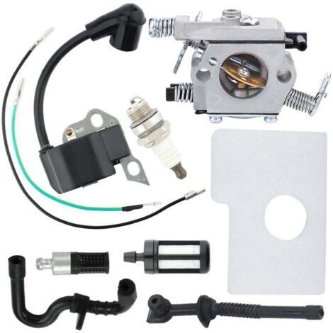 Compatible avec le carburateur pour tronçonneuse Stihl MS170C MS180C 017 018 MS170 MS180 Remplace pour Stihl 1130-120-0603 (1/4)
