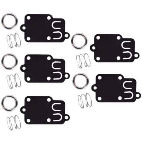 Lot de 5, kit de joints de diaphragme de carburateur pour moteurs Briggs & Stratton 2 ch à 5 ch 270026 272538 272538S 272637 4157 4168 5021 5021K 690766 221377 capuchon de ressort (1/4)