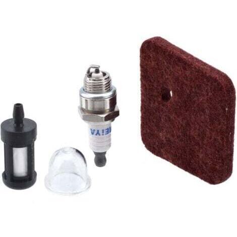1 ensembles de filtre à Air, filtre à carburant, bougie d'allumage, carburateur, ampoule d'amorce, compatible avec Stihl FS38 FS45 FS46 FS55 HS45 FC55 KM55 (1/4)