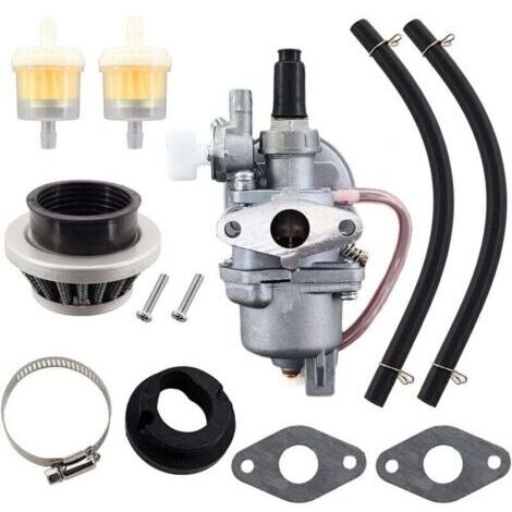 Carburateur avec filtre à air, filtre à carburant, jeu de tuyaux pour mini moto 2 temps 47cc 49cc ATV quad dirt bike mini moto go-kart (1/4)