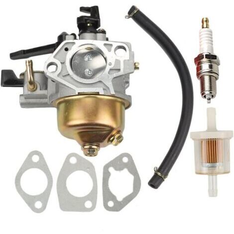Compatible avec carburateur Carb avec Filtre à Carburant Bougie d'allumage pour Moteur Honda GX390 GX 390 GX340 GX 340 11HP 13HP 4 Temps (1/4)