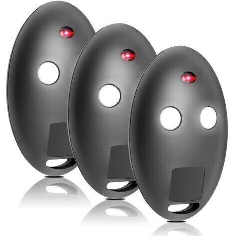 Télécommande Portail pour MITTO2 - Mitto2 M 2 Canaux 433 MHz Rolling Code, Set de 3 Pièces pour Portails Automatiques, Télécommande Compatible Garage et Portail