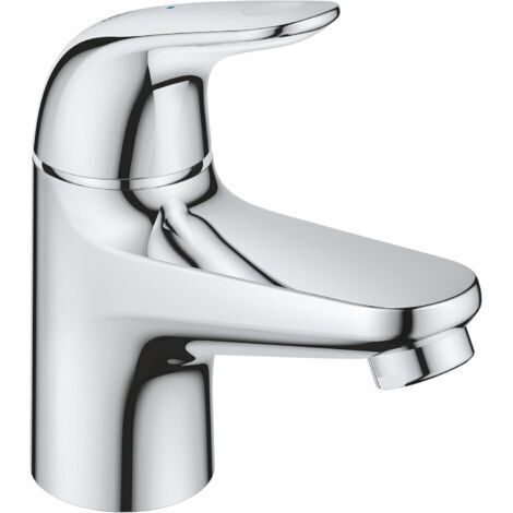 Swift Robinet Monofluide, Alimentation en eau froide uniquement, Mitigeur Lave-mains, Economie d'Eau, Taille XS, Chromé, 20617001 (1/5)