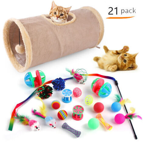 Ensemble de jouets pour animaux de compagnie, fournitures amusantes pour chat, jouet pour chat, diverses combinaisons/A (1/2)