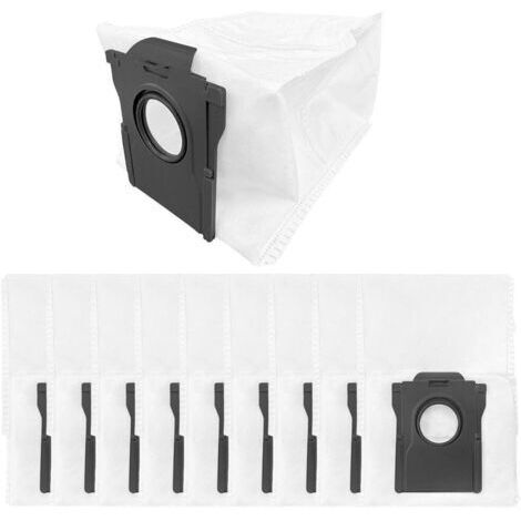 Lot de 10 sacs d'aspirateur de grande capacité de 3,5 l avec filtration avancée, résistants aux déchirures et hygiéniques pour aspirateur robot Mova Mobius 60 (1/5)