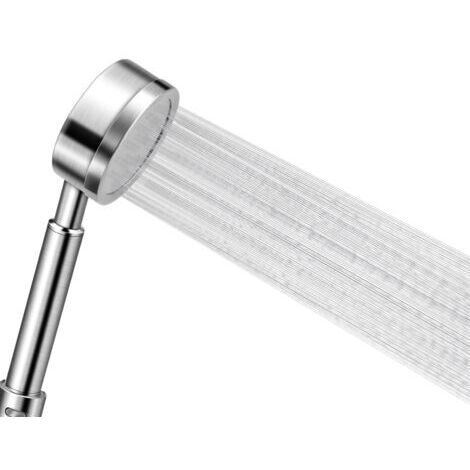 Pommeau Douche Haute Pression en Acier Inoxydable 304 Douchette Douche Salle de Bain Economie d'Eau Installation Facile (1/5)