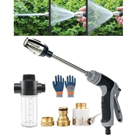 Aquoxis Nettoyeur Haute Pression Portable Aquoxis 2026 Pistolet Puissant 15x, Buses Multi-Angles, Réglable et Universelle pour gouttière, terrasse, Voiture, Animal de Compagnie, Nettoyage des vitres