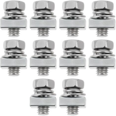 Store Lot de 20 écrous carrés de fixation de batterie pour tondeuse à gazon M5 x 10 mm Compatible avec Ariens Compatible avec MTD (1/5)
