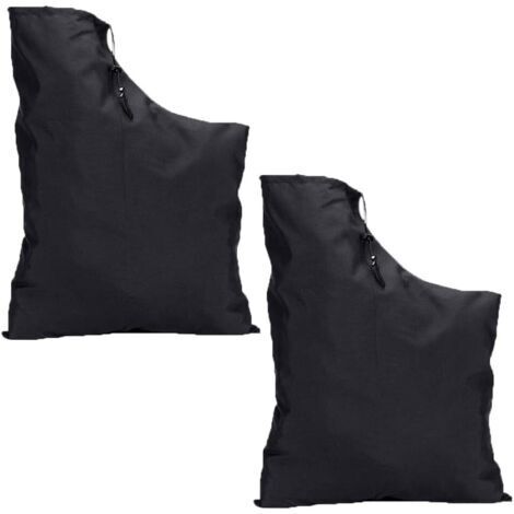 2 Pièces Remplacement du Sac de Souffleur de Feuilles, Sac Aspirateur de Souffleur Feuilles, Sac de Rangement avec Cordon de Serrage, Sac Collection Feuilles, pour Souffleurs de Feuille (Noir)