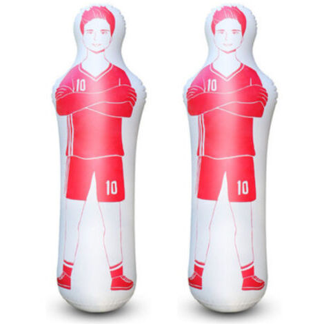 Modèle d'air Factice de Football Gonflable, PC de Protection de l'environnement épaissi Qui Ne Tombe Pas, Sac de Boxe Complet, Mur Humain Gonflable Multifonctionnel de/2 pièces/rouge (1/5)